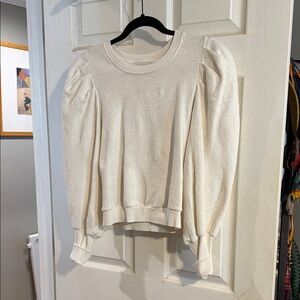 Cleobella Ivory Puff Sleeve Top